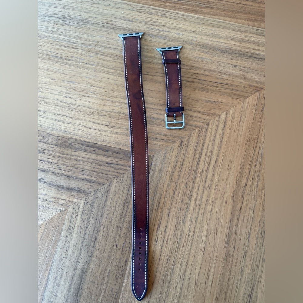 Hermes barenia Fauve apple double tour strap 40mm